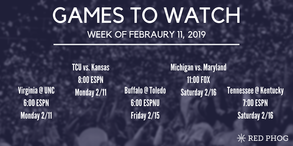 College basketball games to watch
